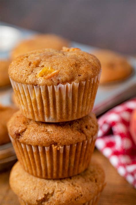 Peach Muffins Recipe Dinner Then Dessert