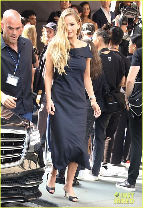 Jennifer Lawrence Is Elegant In Backless Black Dress On Set Of New