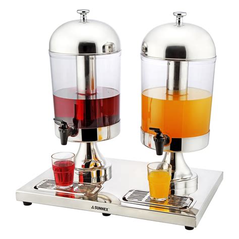 8 0l X 2 Stainless Steel Juice Dispenser Sunnex Products Ltd