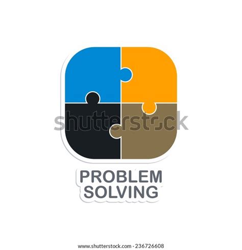 Problem Solving Logo Theme Stock Vector Royalty Free 236726608