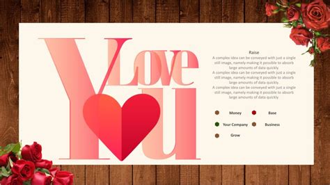 Rose Flower Powerpoint Templates - Border & Frames, Flowers, Red ...