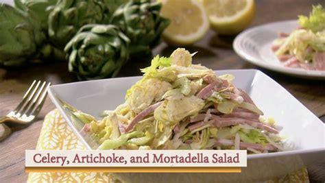 Celery Artichoke And Mortadella Salad Lidia Salad Lidias Recipes