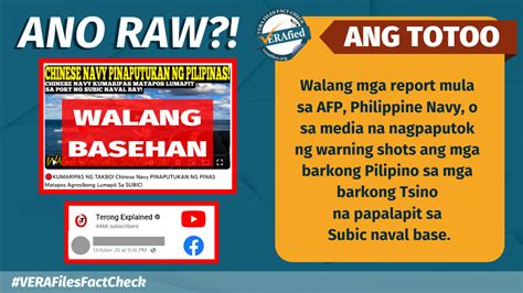 Vera Files Fact Check Ph Did Not Fire Warning Shots Vs Chinese Naval