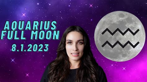 AQUARIUS FULL MOON August 2023 Journal Prompts Aspects Tips YouTube