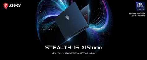 Msi Stealth 16 Ai Studio 16” 240hz Qhd Gaming Laptop