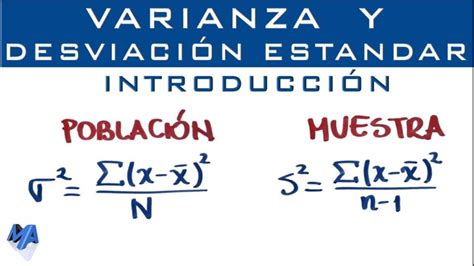 An Lisis Y C Lculo De Medidas De Dispersi N En Poblaciones Y Muestras