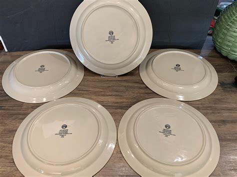 Set Of Newcor Versailles Stoneware Plates Timeless Pattern With