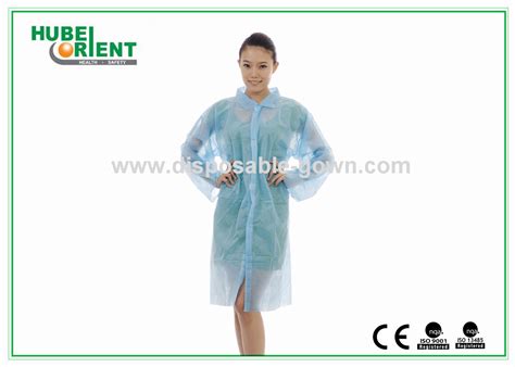 Laboratory Gowns Blue Disposable Lab Coats with ISO / CE MDR Certified ...