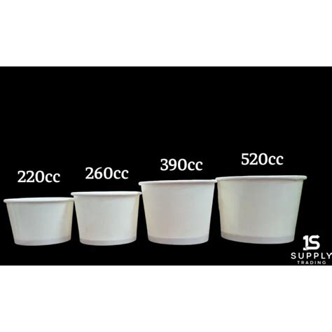 Pcs Paper Bowl Cc Cc Cc Cc With Lid Disposable