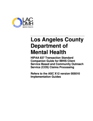 Fillable Online Lacdmh Lacounty Lacdmh Companion Guide V