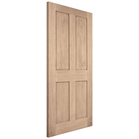 Traditional Oak Internal Doors 4 Panel Fire Door