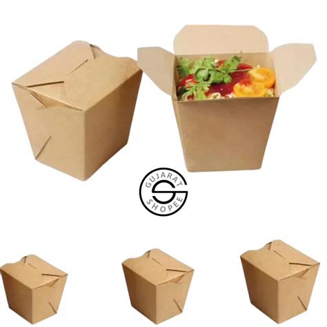 Brown Kraft Paper Meal Takeaway Lunch Box 2100 Ml Side Lock At Rs 742piece Paper Food Boxes