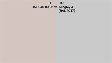 RAL RAL 040 80 05 Vs Telegrey 4 Side By Side Comparison