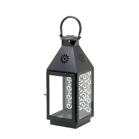 Black Candle Lantern, Decorative Iron Outdoor Lanterns For Candles - Black - Walmart.com ...