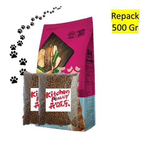 Makanan Kucing Kitchen Flavour Beauty All Stage Kemasan Repack Gr