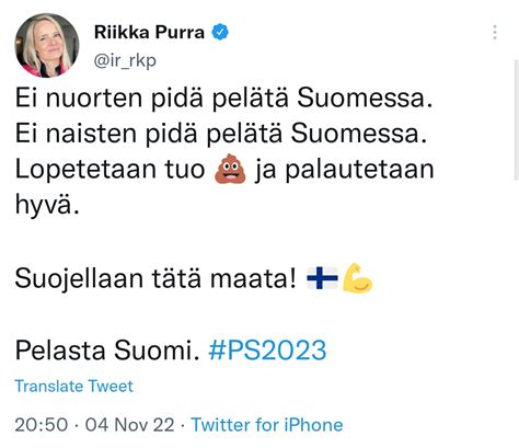 Kasvismafioso On Twitter N In Siis Ouheenjohtaja Jonka Oma Puolue