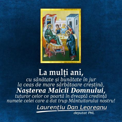 Deputatul Leoreanu PNL La mulți ani la ceas de mare sărbătoare