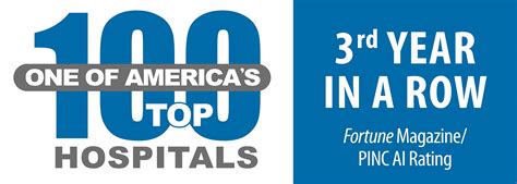 Because Of You We Are A Top 100 Hospital For The 3rd Year In A Row