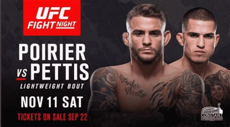 Cartel Oficial De Ufc Norfolk Pettis Vs Poirier