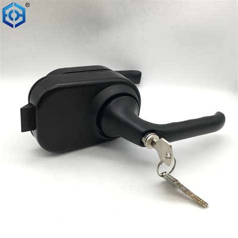 Black Or Silver Zinc Alloy Frameless Swing Glass Lever Door Lock Buy Lock For Glass Door