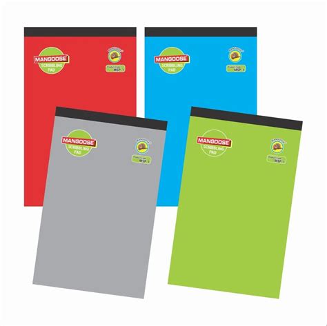 Laminated Paper Cover Perfect Bound No 1 Scribbling Pad 40 Sheet At