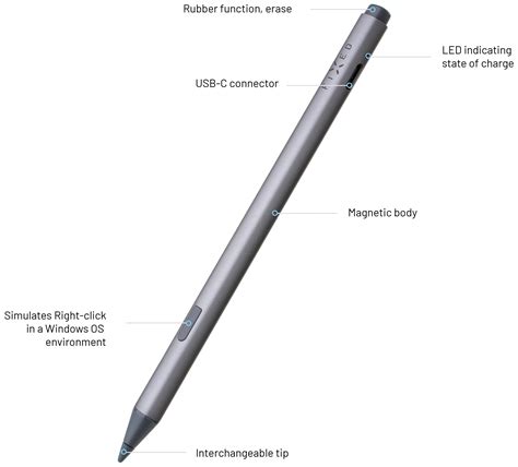 FIXGRA SU GR Pencil Graphite für Microsoft Surface grau bei reichelt