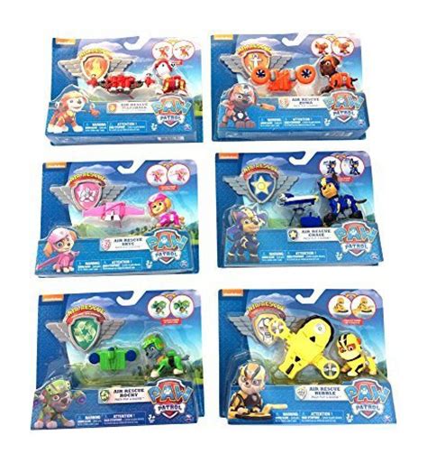 Buy Nick Jr Paw Patrol Air Rescue Pack Pup Action Figure Bundle Set Of