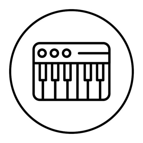 Premium Vector Piano Vector Illustration