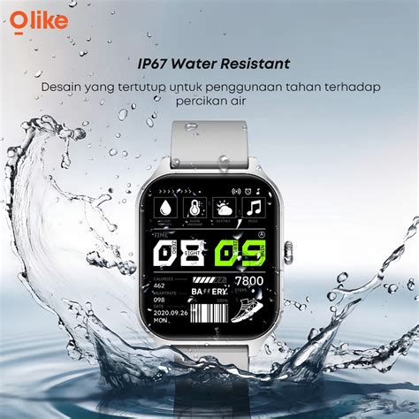 Jual Olike Smartwatch Waterproof Ip Touch Screen Bluetooth Call