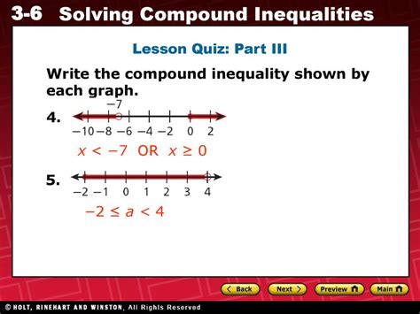 Algebra 1 10 19 16 Eq How Do I Solve And Graph Compound Inequalities