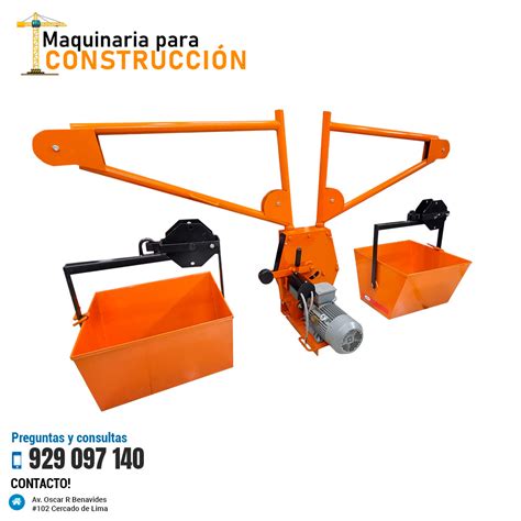 WINCHE ELÉCTRICO DE 02 BALDES MAQUINARIA PARA CONSTRUCCIÓN