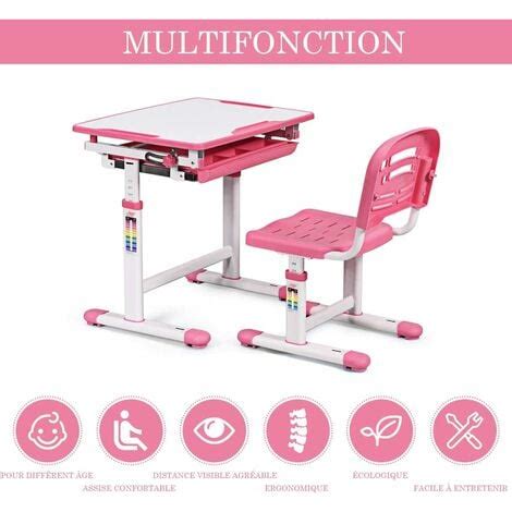 Costway Bureau Et Chaise Ensemble Pour Enfants Ensemble Table Chaise