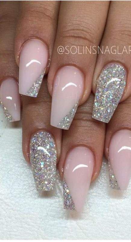 Nails Silver Glitter Prom 62 Ideas For 2019 Unique Acrylic Nails Nail Designs Glitter