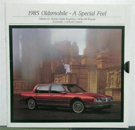 1985 Oldsmobile 98 Regency Delta 88 Royale Toronado Custom Cruiser Brochure