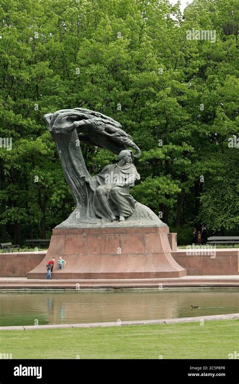 The Frederic Chopin Monument In The Upper Part Of Warsaw S Royal Baths