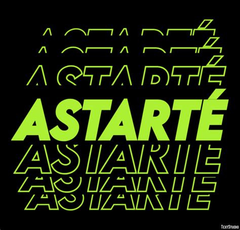 Astarté Text Effect and Logo Design Name