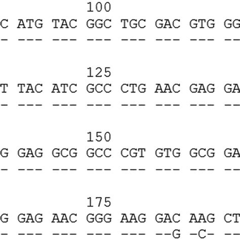 Alignment Of The Sequence Of Exon 3 Of HLAB 48 01 01 01 With The