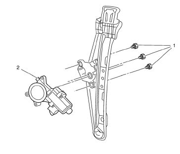 Chevrolet Cruze Repair Manual Rear Side Door Window Regulator Motor