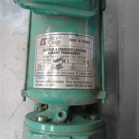 Used Hp Leroy Somer Geared Motor Type Cb B Agitator Drives