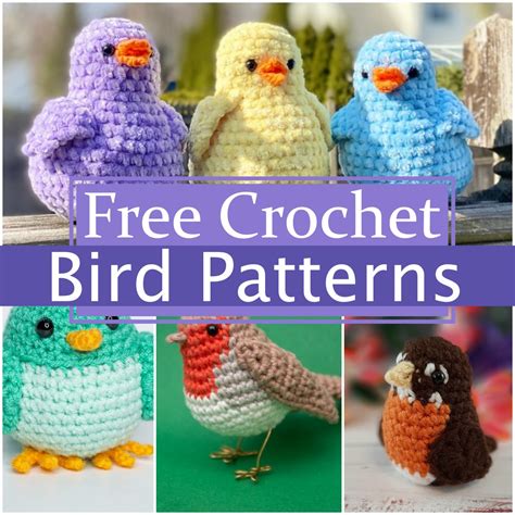 14 Free Crochet Bird Patterns For Seasonal Decorations Yarns Patterns