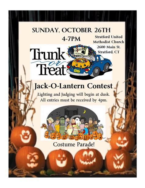 Stratford United Methodist Church Trunk-or-Treat & Jack-O'-Lantern