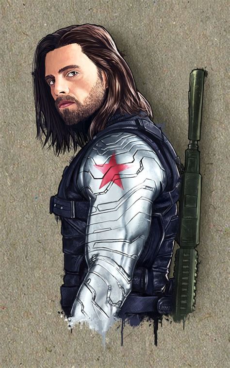 Bucky Winter Soldier Wallpaper Hd Avengers Painting Winter Soldier