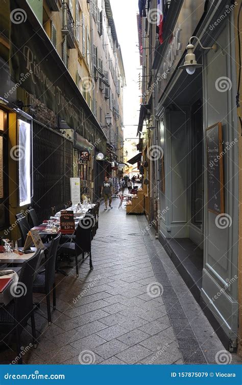 Nice 5th September Old Town Street In The Vieille Ville Of Nice