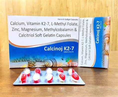 Calcium Citrate Malate Calcitriol Vitamin K2 7 Omega 3 Acid Methylcobalamin And Boron Softgel