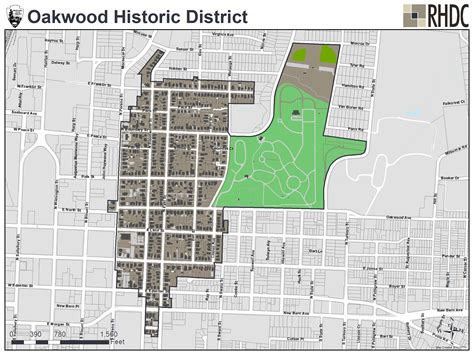 Map of Historic Oakwood — Historic Oakwood - Society for the ...