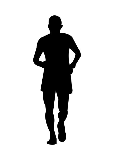 Man jogging silhouette 658811 Vector Art at Vecteezy