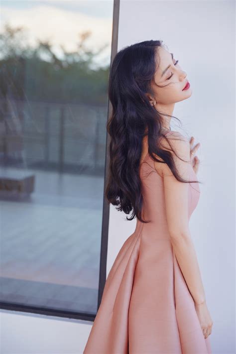Angelababy Nude Pink Dress With Delicate Features IMedia