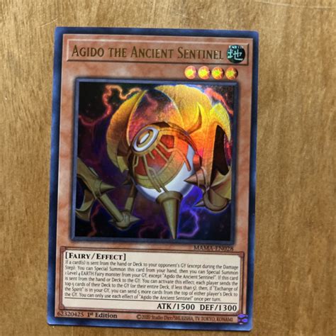 Agido The Ancient Sentinel St Edition Ultra Rare Mama En Yu Gi Oh