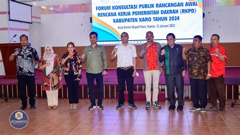 Pemkab Karo Gelar Konsultasi Publik Rancangan Awal Rkpd Tahun 2024