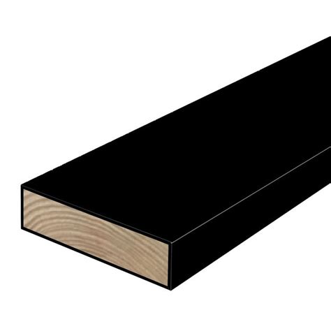 Woodguard 2 In X 6 In X 8 Ft 2 Polymer Coated Black Treated Lumber 04 98 17803 The Home